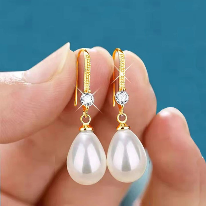 Elegant Water Drop Pearl Earrings - Wedding Jewelry | Birthday Gifts