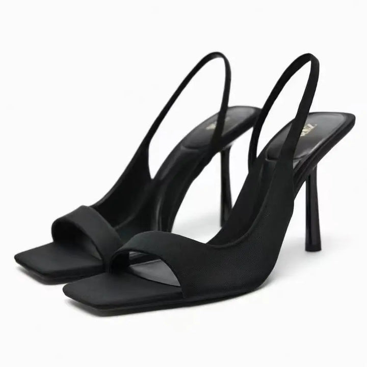 Square Open Toe High heels - Robust Shoes Store