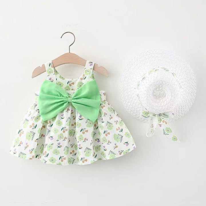 Princess Summer Dress 2pcs with Flower Decorator - Robust Quality Store