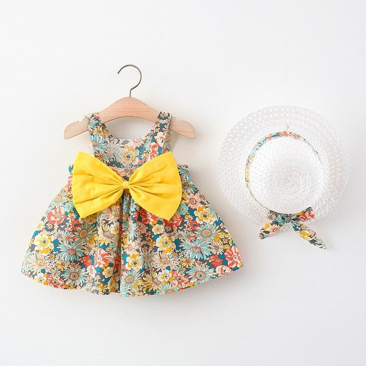 Princess Summer Dress 2pcs with Flower Decorator - Robust Quality Store