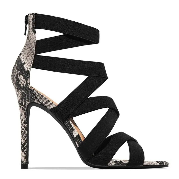 Gladiator Ankle Strap High Heel Sandals