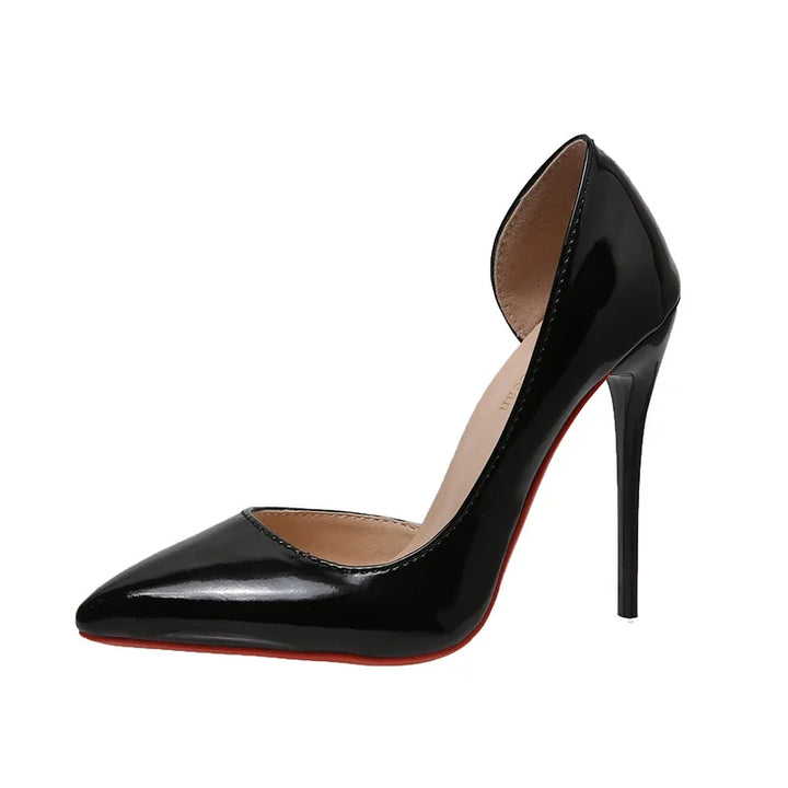 Boat Shape High Heel Pumps Black