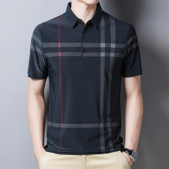 Summer Business Polo Shirt | Breathable Anti-wrinkle Short Sleeved - Robust Quality Store