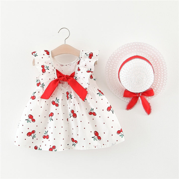 Princess Summer Dress 2pcs with Flower Decorator - Robust Quality Store