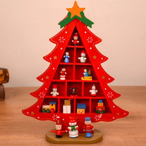 Wooden Christmas Tree - Creative Three-dimensional Scene Decorations