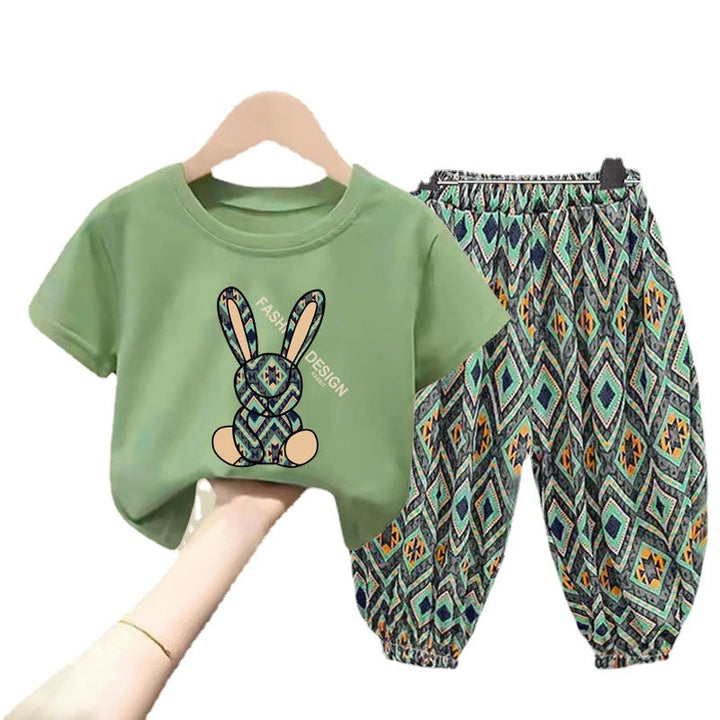 Cute Summer Suit | Cotton T-Shirt with Pant Unisex - Robust Quality Store