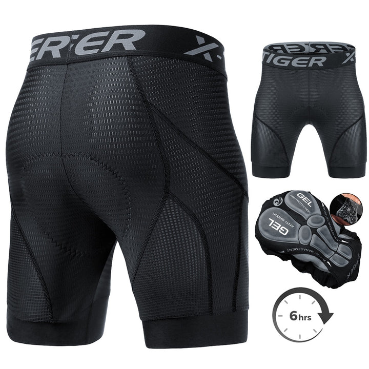 X-TIGER Men's Sports Riding Bike Bicycle & Cycling Underwear Shorts - Robust Quality Store