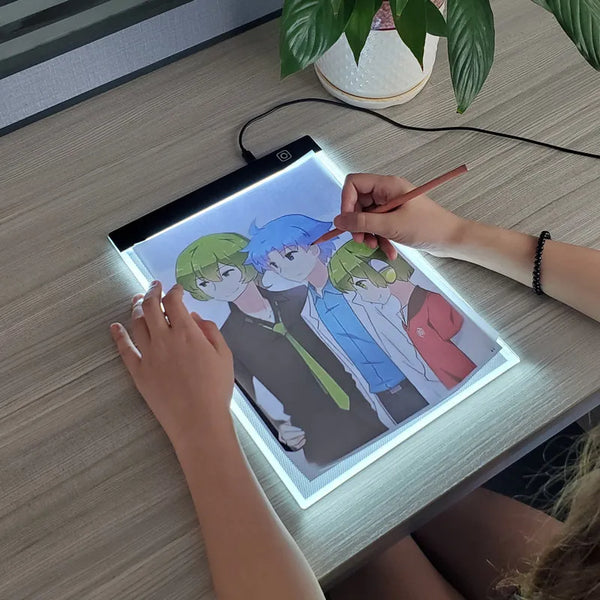 A4 Level Dimmable Led Drawing Copy Pad Board For Children's Painting