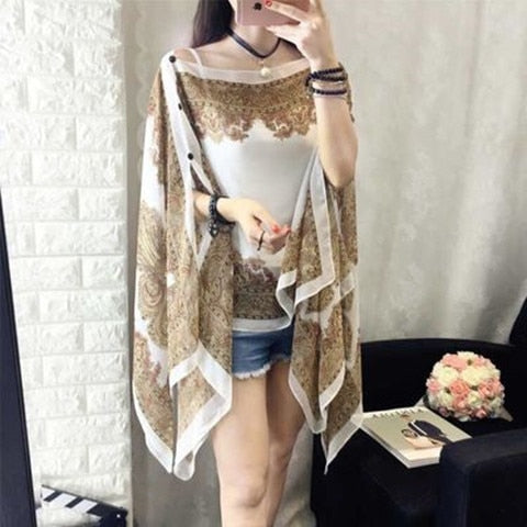 Fashion Printed Poncho Bikini Cover - Robust Quality Store