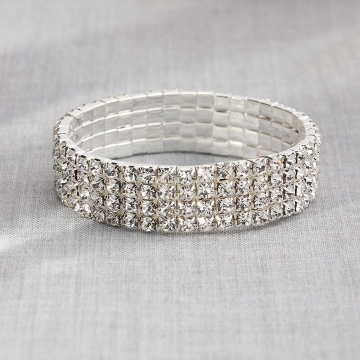 Luxury Crystal Rhinestone Stretch Elastic Wristband Bracelets - Robust Quality Store