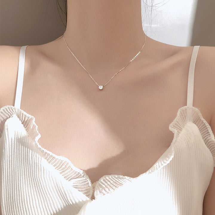 925 Sterling Silver AAA Zircon Choker Necklaces | Female Fashion - Robust Quality Store