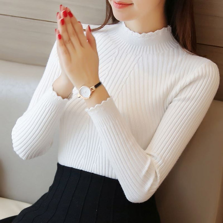 Turtleneck Knitted Tops - Robust Quality Store