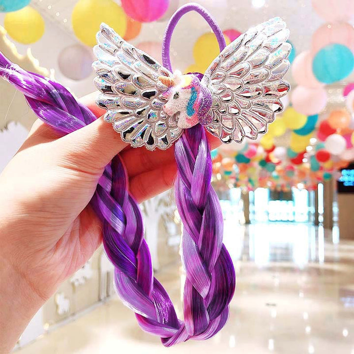 Girls Cute Cartoon Bow Butterfly Colorful Braid - Robust Quality Store