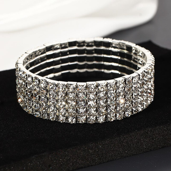 Luxury Crystal Rhinestone Stretch Elastic Wristband Bracelets - Robust Quality Store