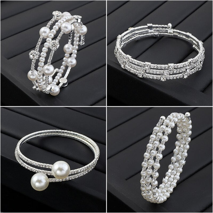 Luxury Crystal Rhinestone Stretch Elastic Wristband Bracelets - Robust Quality Store