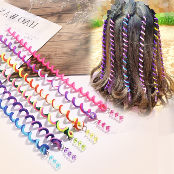 Cute Colorful Crystal Long Spiral Headbands - Robust Quality Store