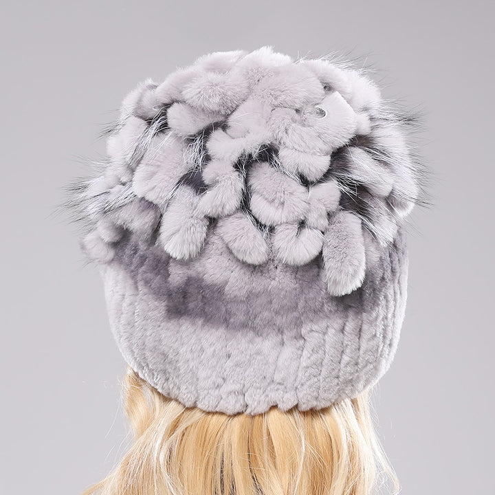 Women Genuine Rex Rabbit Fur Hats - Robust Quality Store