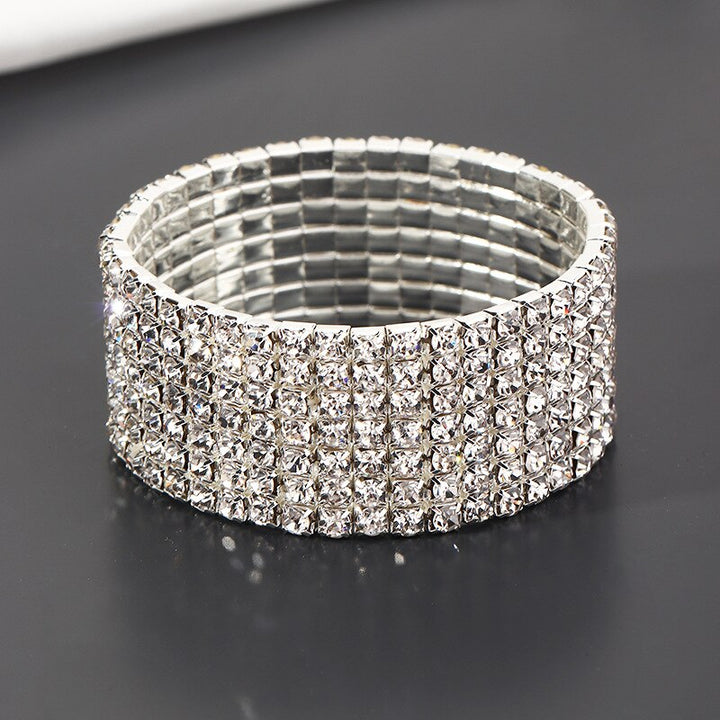 Luxury Crystal Rhinestone Stretch Elastic Wristband Bracelets - Robust Quality Store