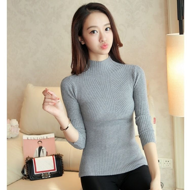 Turtleneck Knitted Tops - Robust Quality Store