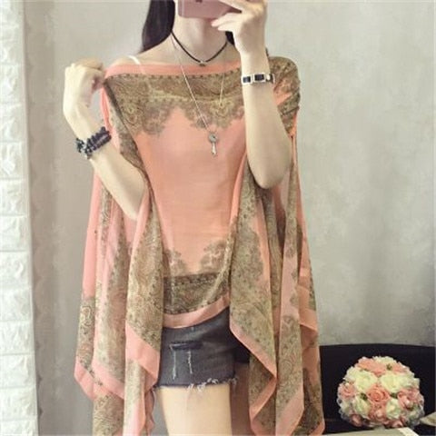 Fashion Printed Poncho Bikini Cover - Robust Quality Store