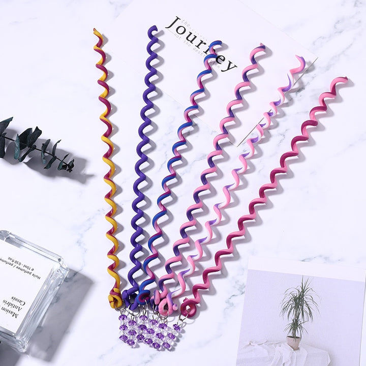 Cute Colorful Crystal Long Spiral Headbands - Robust Quality Store