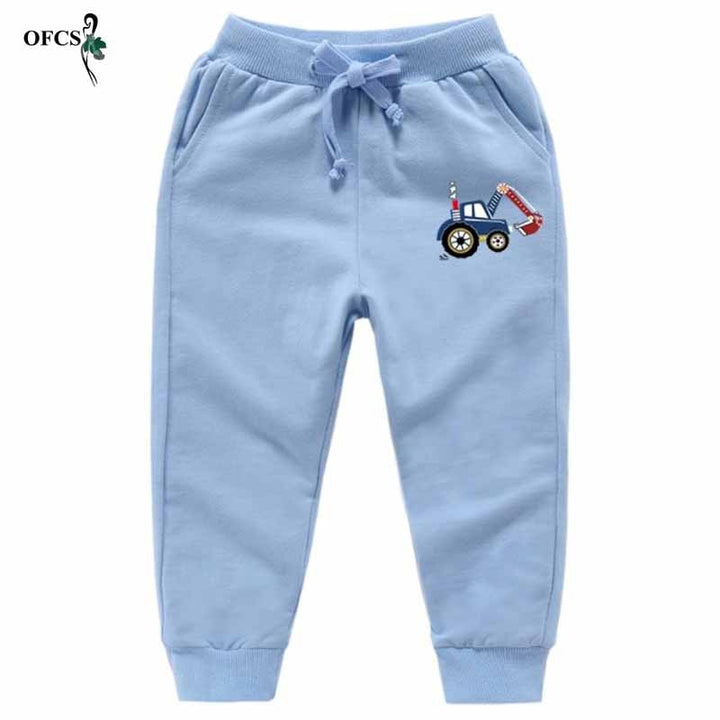 Teenagers Pants Solid Cartoon, Sport Jogging Trousers - Robust Quality Store