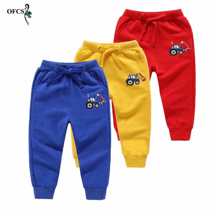 Teenagers Pants Solid Cartoon, Sport Jogging Trousers - Robust Quality Store