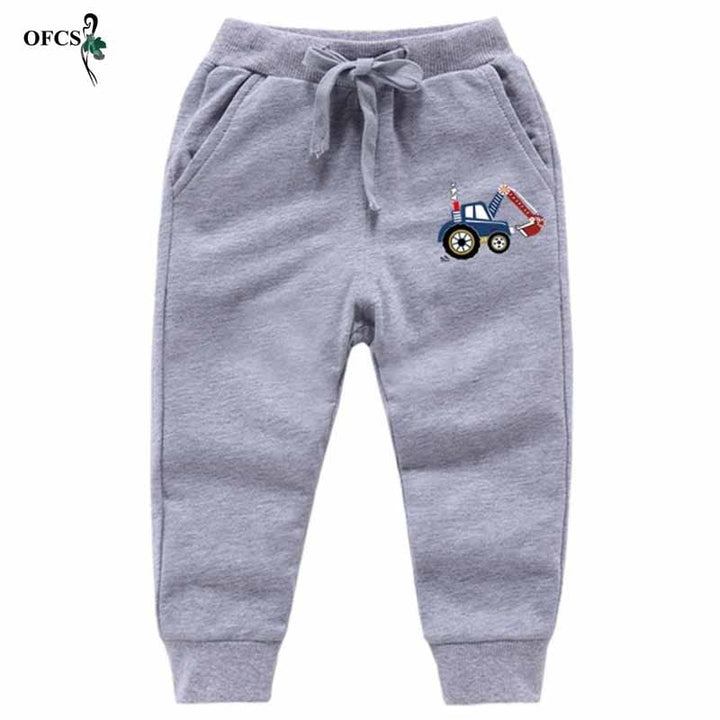 Teenagers Pants Solid Cartoon, Sport Jogging Trousers - Robust Quality Store