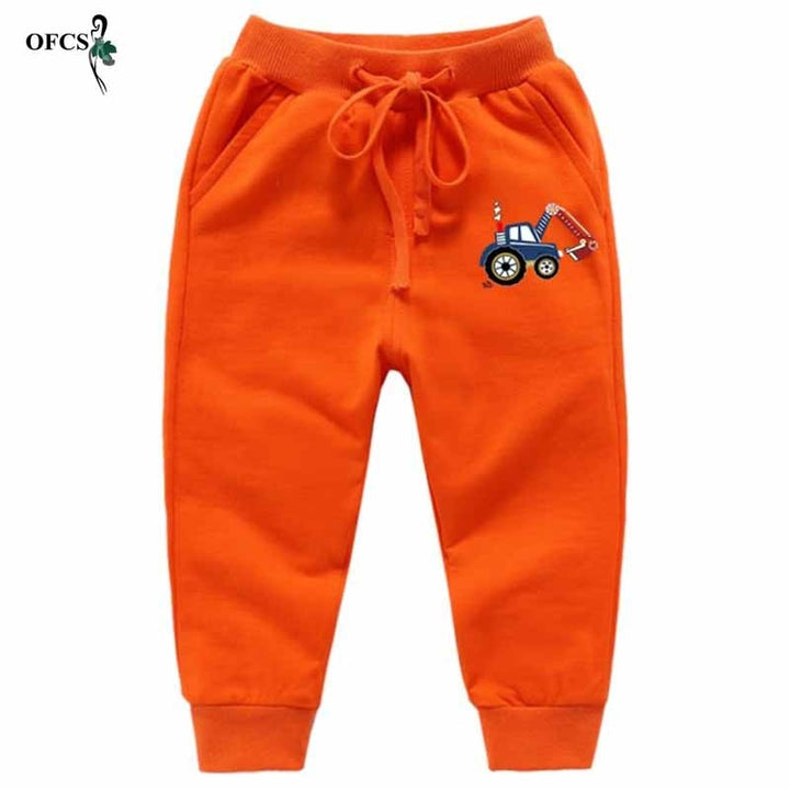 Teenagers Pants Solid Cartoon, Sport Jogging Trousers - Robust Quality Store