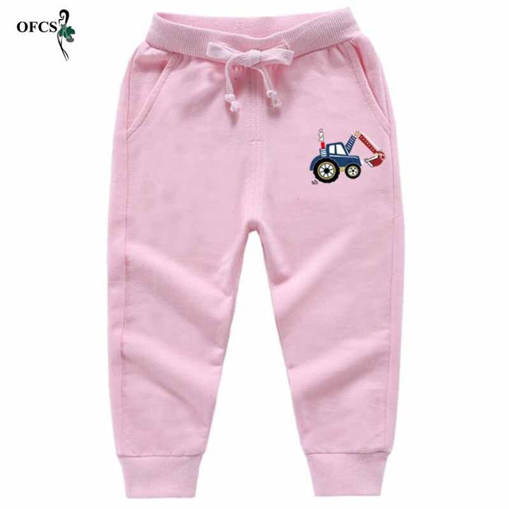 Teenagers Pants Solid Cartoon, Sport Jogging Trousers - Robust Quality Store