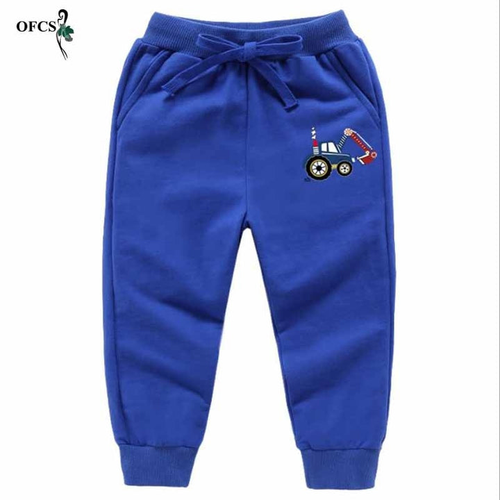 Teenagers Pants Solid Cartoon, Sport Jogging Trousers - Robust Quality Store