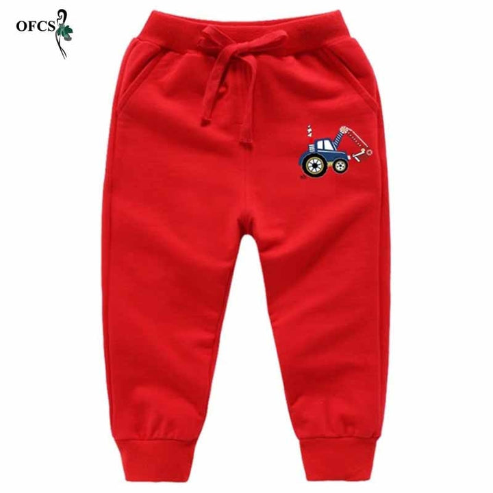 Teenagers Pants Solid Cartoon, Sport Jogging Trousers - Robust Quality Store