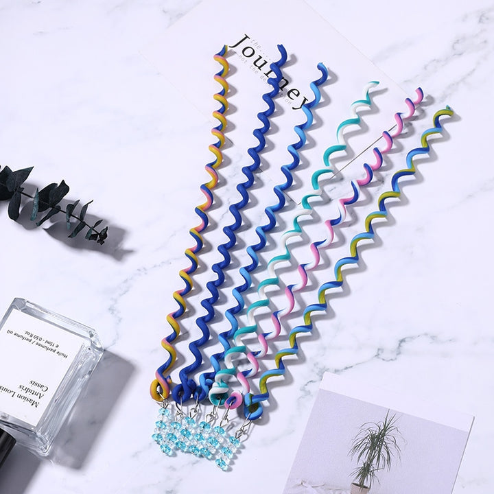 Cute Colorful Crystal Long Spiral Headbands - Robust Quality Store