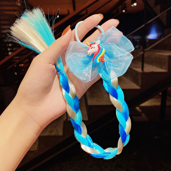 Girls Cute Cartoon Bow Butterfly Colorful Braid - Robust Quality Store