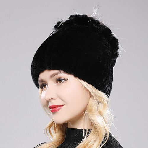 Winter Rabbit Elastic Knitted Caps - Robust Quality Store