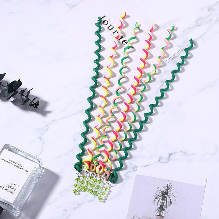 Cute Colorful Crystal Long Spiral Headbands - Robust Quality Store