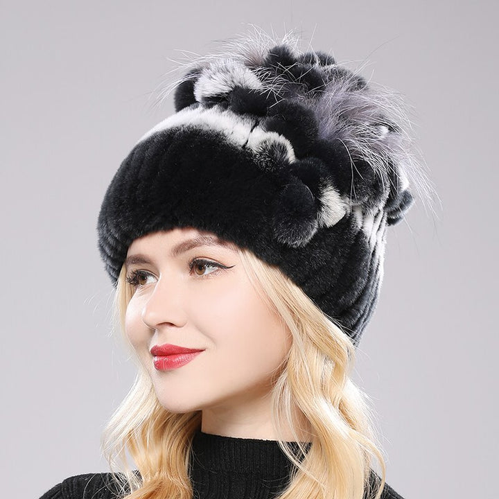 Women Genuine Rex Rabbit Fur Hats - Robust Quality Store