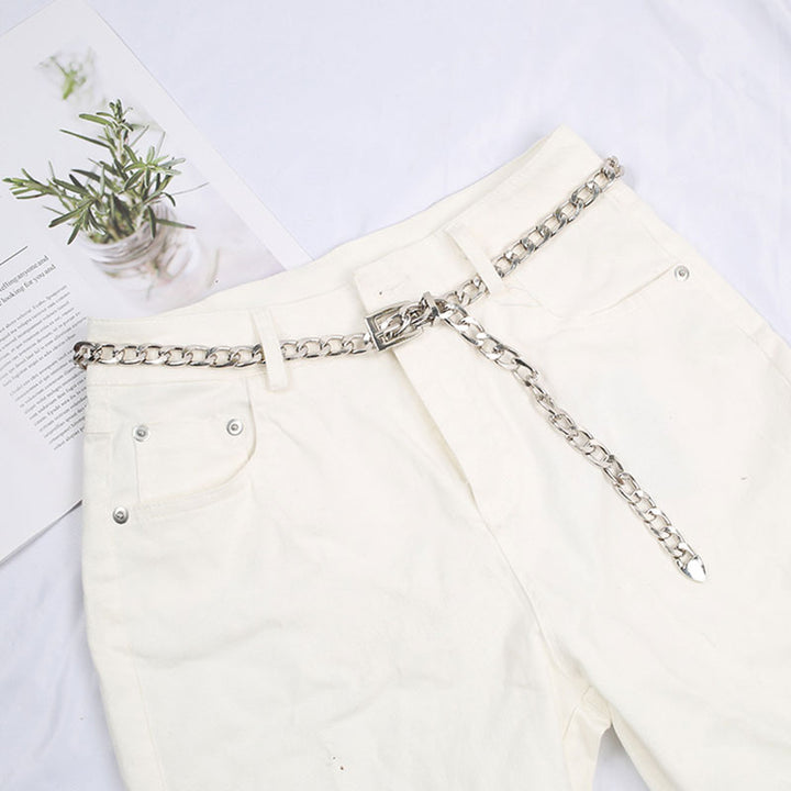 Lady Punk Metal Gold Silver Waist Chain Jeans Belts - Robust Quality Store