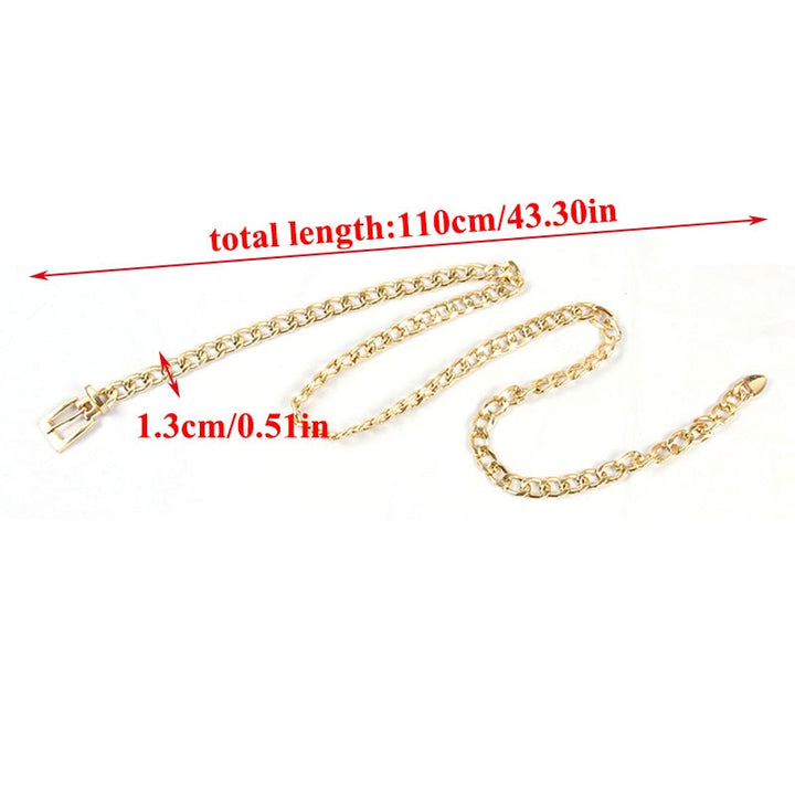 Lady Punk Metal Gold Silver Waist Chain Jeans Belts - Robust Quality Store