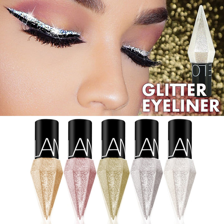 Pigment Silver Rose Gold Liquid Glitter Eyeliner - Robust Quality Store