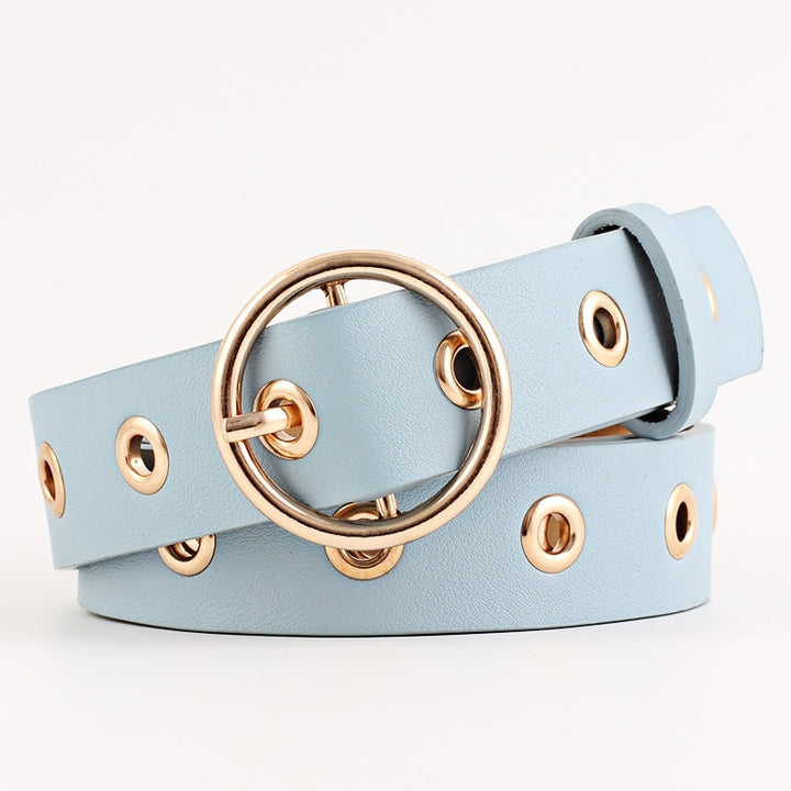 Women’s Round Buckle Grommet-Belts - Robust Quality Store