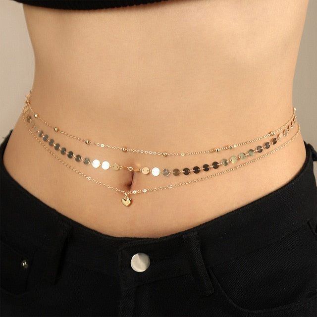 Vintage Metal Waist Chain | Body & Beach Fashion Jewelry - Robust Quality Store