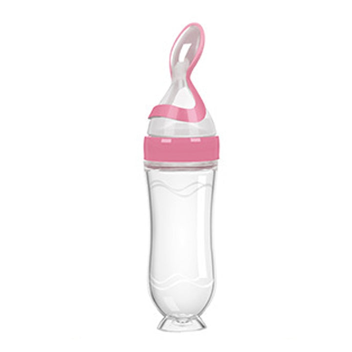 Squeezable Feeding Bottle with Spoon Attachment - Robust Quality Store