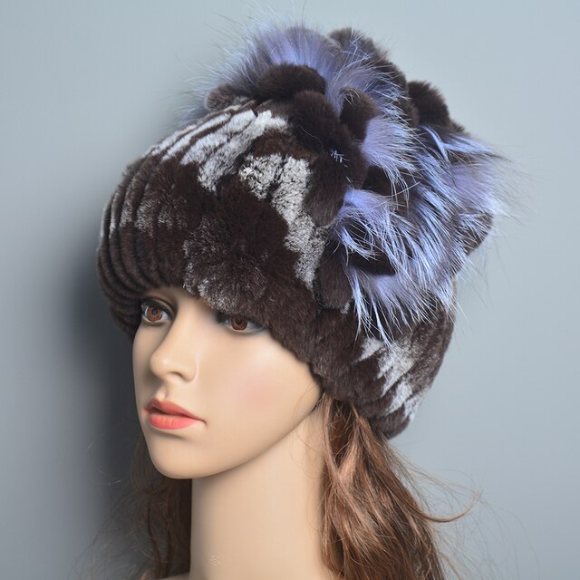 Women Genuine Rex Rabbit Fur Hats - Robust Quality Store