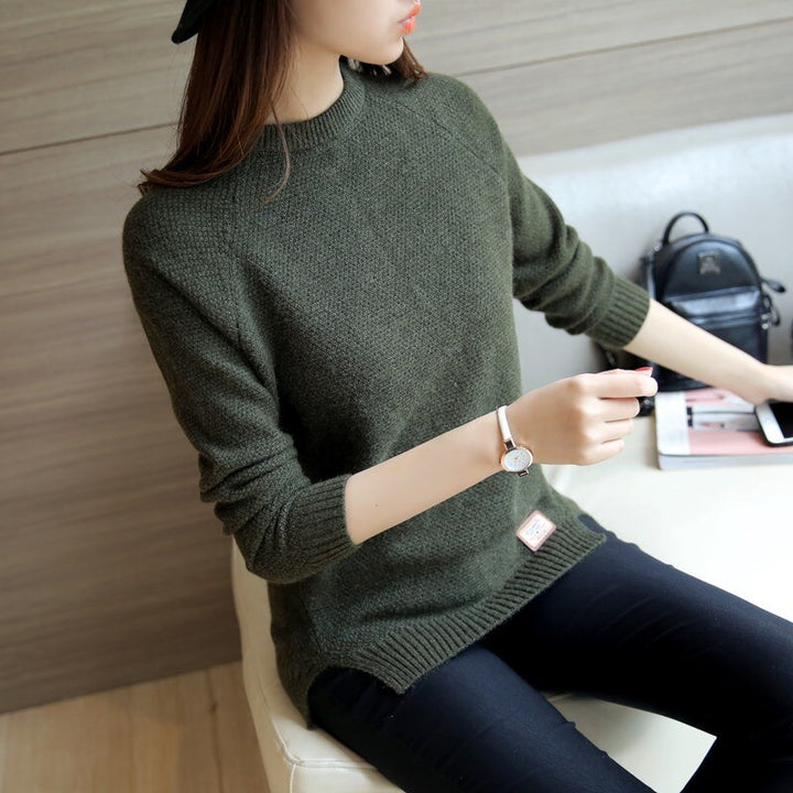 Fall Long Sleeve Slit Sweater - Robust Quality Store