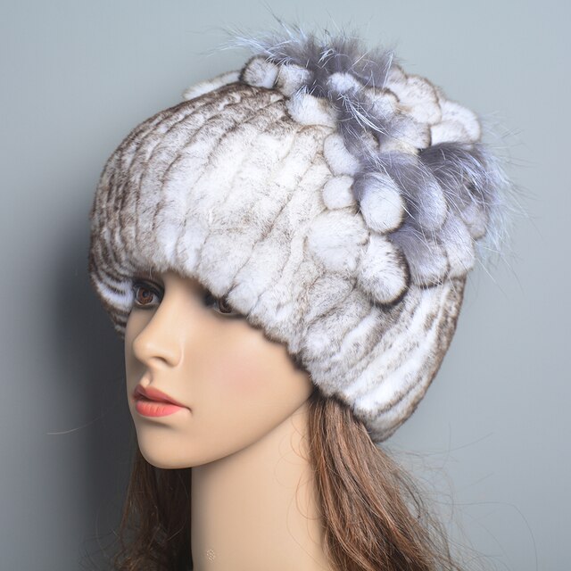 Women Genuine Rex Rabbit Fur Hats - Robust Quality Store