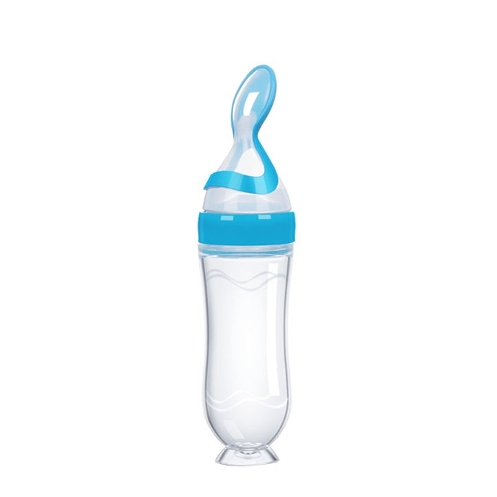 Squeezable Feeding Bottle with Spoon Attachment - Robust Quality Store