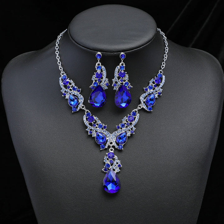 Crystal Necklace with Earrings for Women - Robust Quality Store