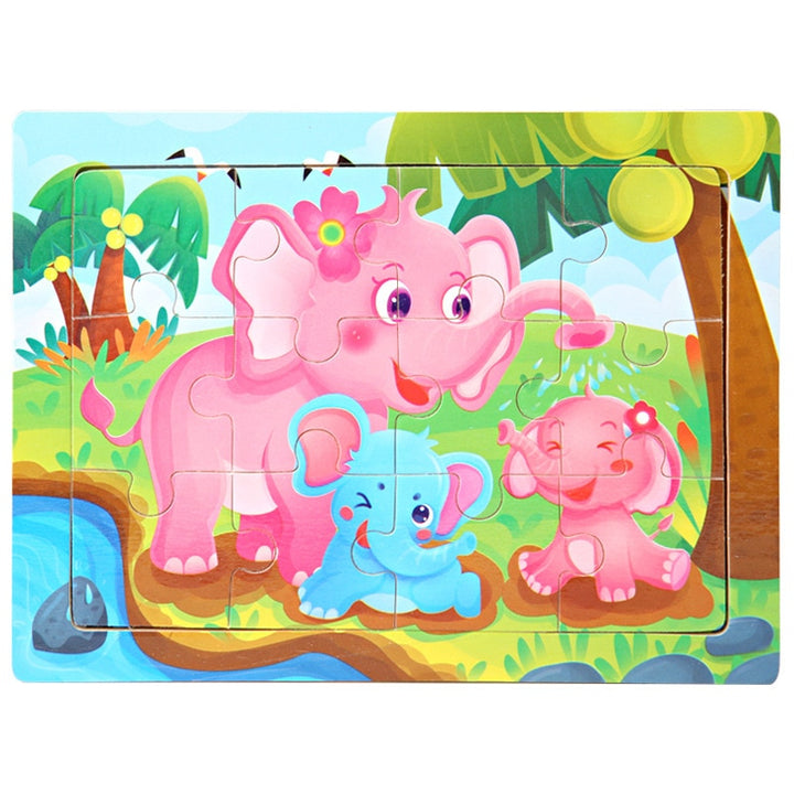 Kids Toy Wood Puzzle Wooden - Robust Quality Store