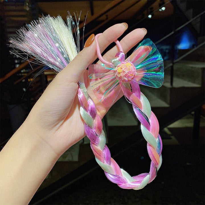 Girls Cute Cartoon Bow Butterfly Colorful Braid - Robust Quality Store